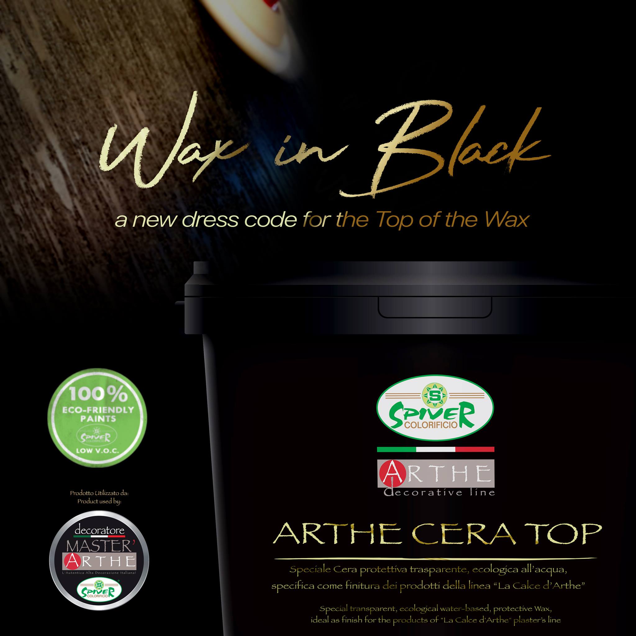 Arthe Cera Top - Water Base Wax For Natural Venetian Plaster - Image 2